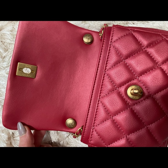 Mini Chanel with top handle and crossbody chain - Picture 7 of 9